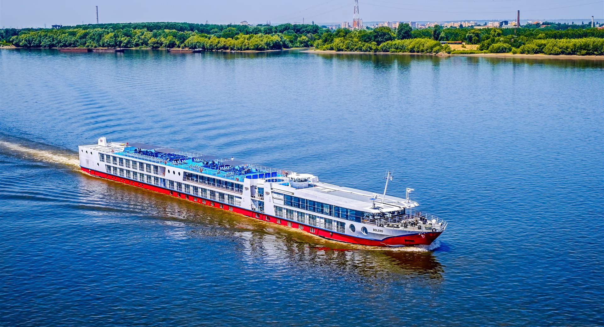 River cruise ship docked on the Danube — European river cruise deals